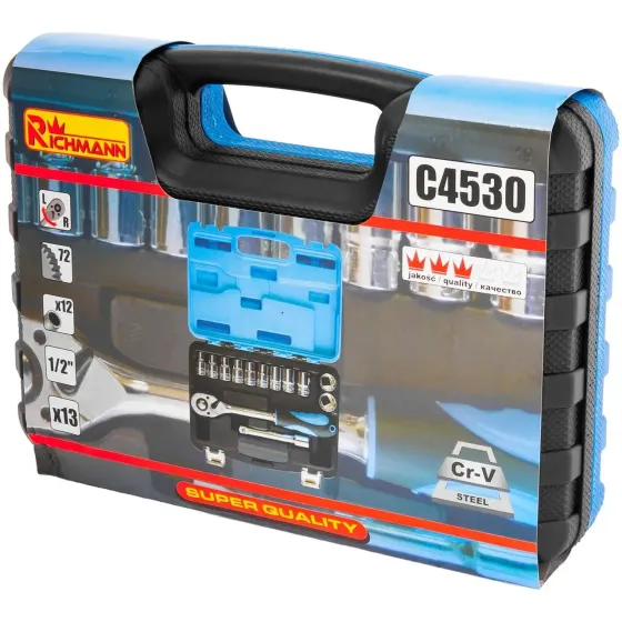 Набір головок 1/2" 12-гранна головка.13 елементів. RICHMANN C4530 Коломия