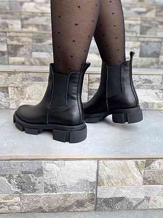 Черевики жіночі GREMMY чорні натуральна шкіра висота 13 см розмір 35-40 (604) Коломыя
