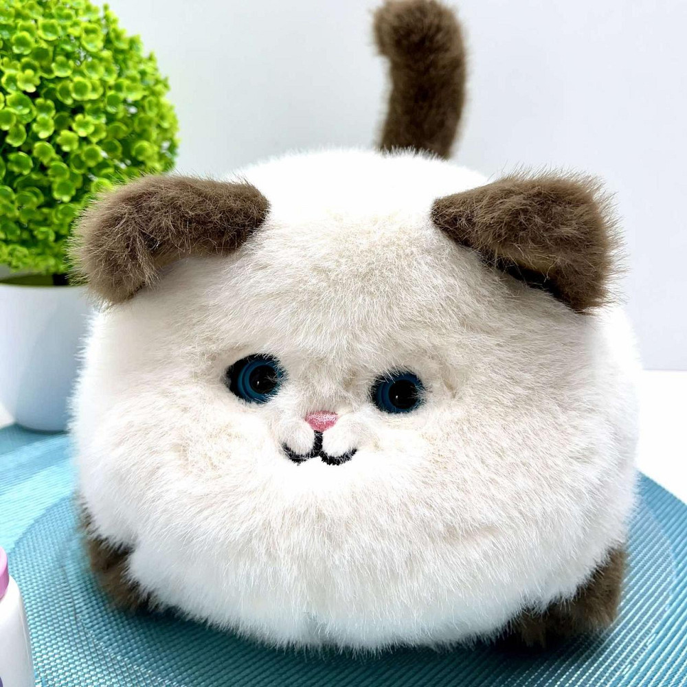 Кошеня інтерактивне Cute Cat виляє хвостиком звукові ефекти Білий з коричневим (933-103 E) Чернігів - фото 4