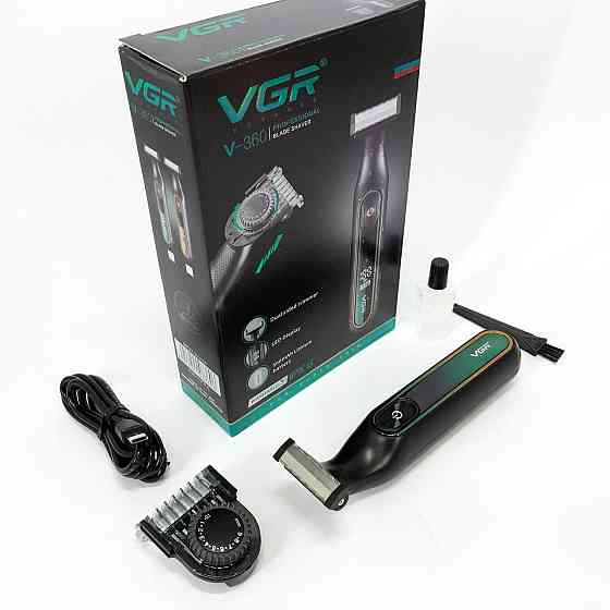 Профессиональная бритва для мужчин VGR V-360, Беспроводная электрическая бритва для бритья KR-58 Львов