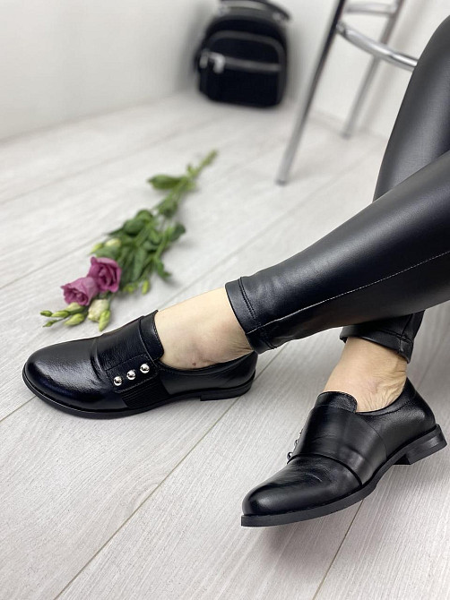 MILLI GOLD Туфлі жіночі MILLI GOLD 359-1705 чорні (весна-осінь, шкіра натуральна) (3307) Коломыя - изображение 7