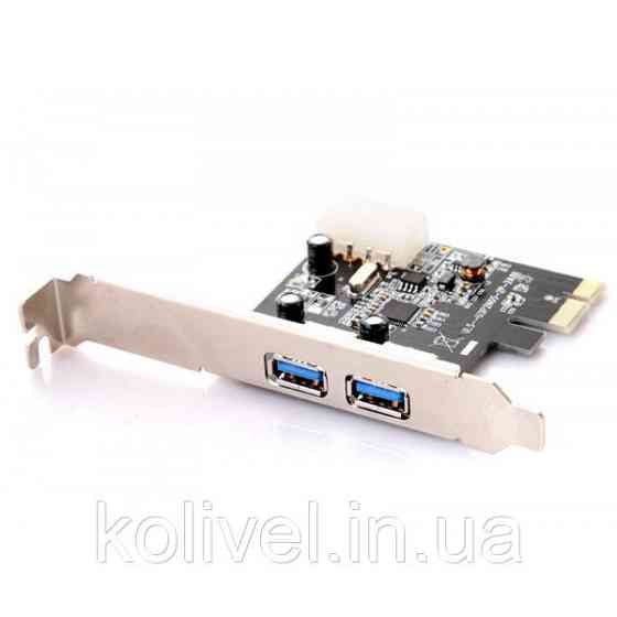 PCI-E Контролер USB3.0 (2ext. Molex) Low Profil, NEC, RTL (B00192) Киев