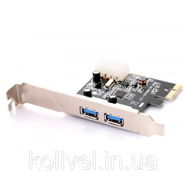 PCI-E Контролер USB3.0 (2ext. Molex) Low Profil, NEC, RTL (B00192) Киев - изображение 2