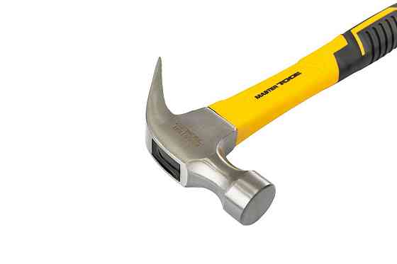 Молоток столярный MASTERTOOL 450 г HRC50 фибергласовая ручка 300 мм 02-0914 Ровно