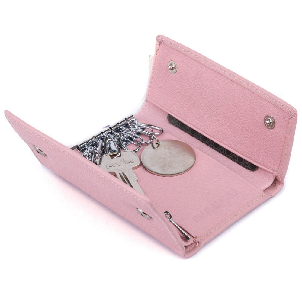 Ключниця-гаманець жіноча ST Leather 19227 Рожева Київ - фото 9