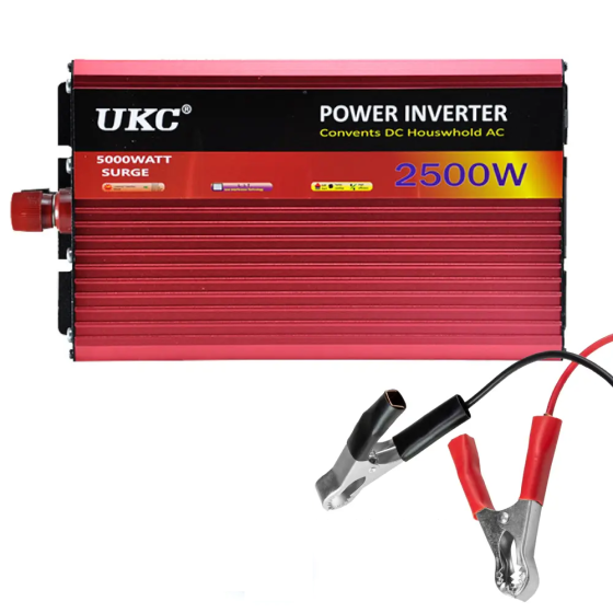 Инвертор преобразователь напряжения UKC 2500W 12-220B Винница