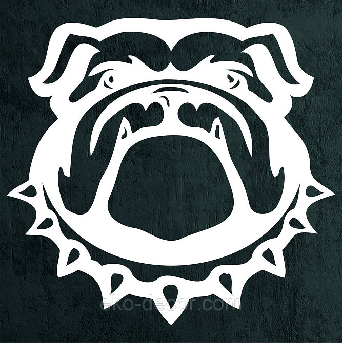 Декоративне настінне Панно «Бульдог», Декор на стіну 90*90 см, Білий Київ - фото 8