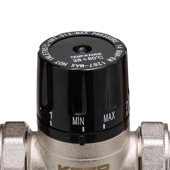 Клапан змішувач термостатичний триходовий 1'' (з накидн. гайками) Koer KR.1258 (KR2817) Київ