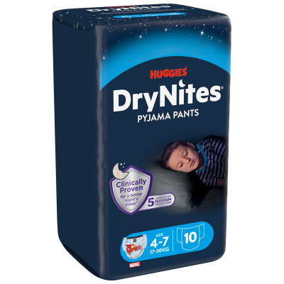 Підгузки Huggies DryNites для хлопчиків 4-7 років 10 шт (5029053527574) Вінниця - фото 1