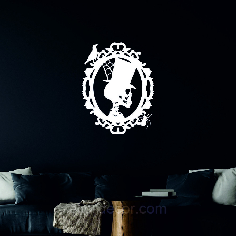 Декоративне настінне Панно «Скелет», Декор на стіну 70*54 см, Білий Київ - фото 5