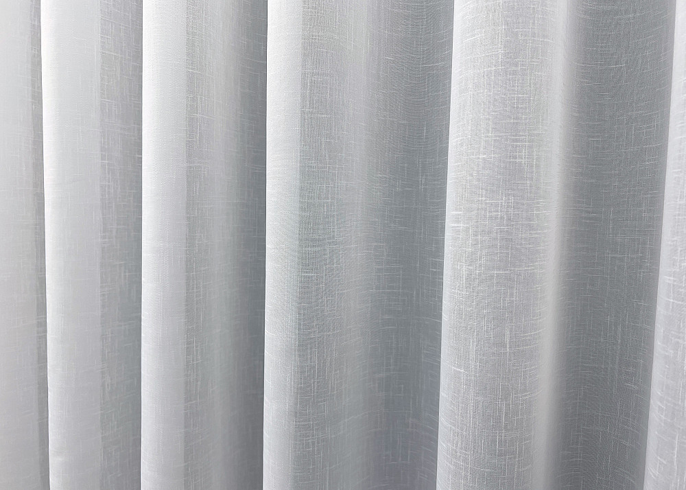 Тюль VR-Textil 2033т Лен плотный однотонный Белый 400х270 см (42-1169) Киев - изображение 7