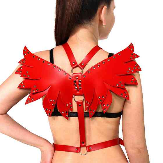 Жіноча портупея Art of Sex - Wings червона XS-M, екошкіра Sex Aura Київ