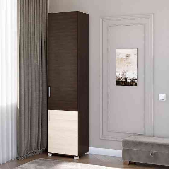 Шкаф-пенал закрытый Эверест Бриз-15 венге + дуб молочный (DTM-2267) Днепр