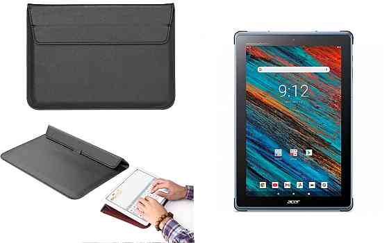 Чехол-конверт VitoCase для Acer Enduro EUT310A-11A, с функцией подставки для планшета Черный Киев
