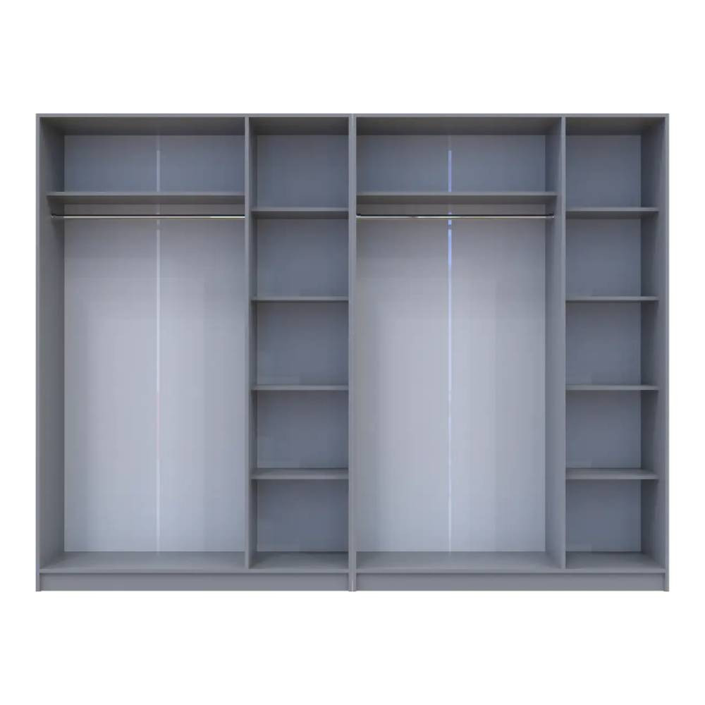 Шафа для одягу Doros Промо Сірий 3+3 ДСП 270х48х204 DRS-011629 (80737768) Львів - фото 2