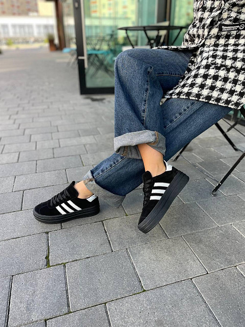 Кеди жіночі Notta bene чорні натуральна замша низький хід 36-41 (K-0524) Київ - фото 3