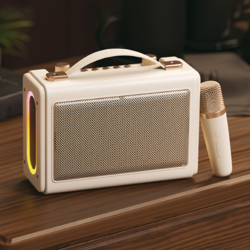 Портативна ретро колонка караоке HAVIT SK823BT 16W RGB Beige (10/ящ) Житомир - фото 3