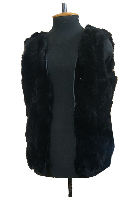 Підстібка хутряна на Парка хутряна з кролика Rex Чорний Харків - фото 3