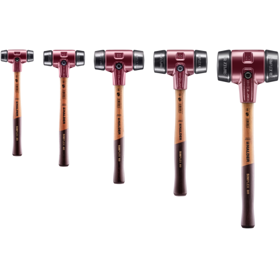 Молоток HALDER Simplex 3002 насадки із чорної гуми Одеса