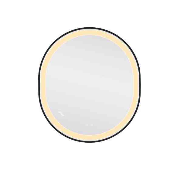 Дзеркало настінне овальне сенсорне Qtap Gemini 800х700 з LED-підсвіткою Touch, з антизапотіванням із диммером Харків