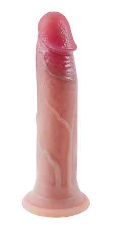 Фаллоимитатор на присоске, из мягкого двухслойного силикона OYO - Dildo Double Layer Silicone YQW-006 (длина 17 см, диаметр 3 см) Киев