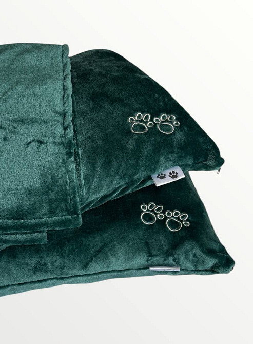 Ecotton Комплект Ecotton For Pets дорожня подушка для домашніх тварин Atlantic зелений Коломыя - изображение 1