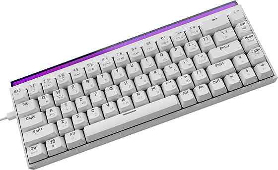 Клавіатура Ajazz NK68 Red Switch White USB-C (NK68-R-W) ( 28044 ) Харьков