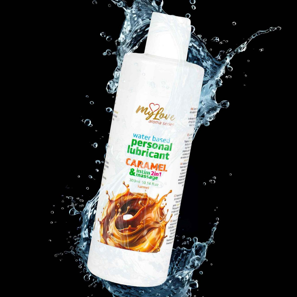 2в1 лубрикант та масажний гель - MyLove Aroma Series Intim&Massage Caramel, 300 мл Sex Aura Київ - фото 4