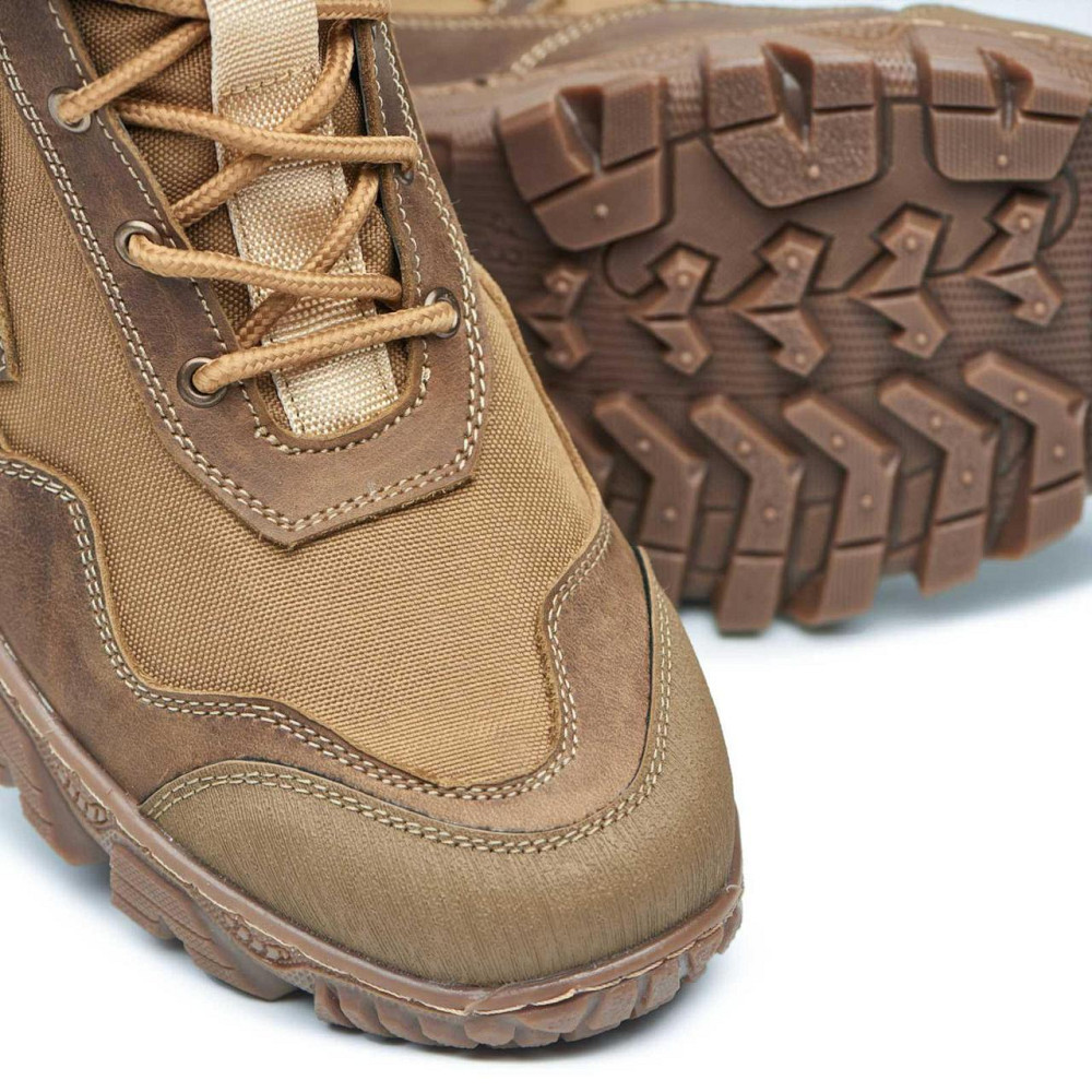 Черевики тактичні шкіряні з кордурою. Прошиті, міцні. ЗСУ 41 (27) Харків - фото 7