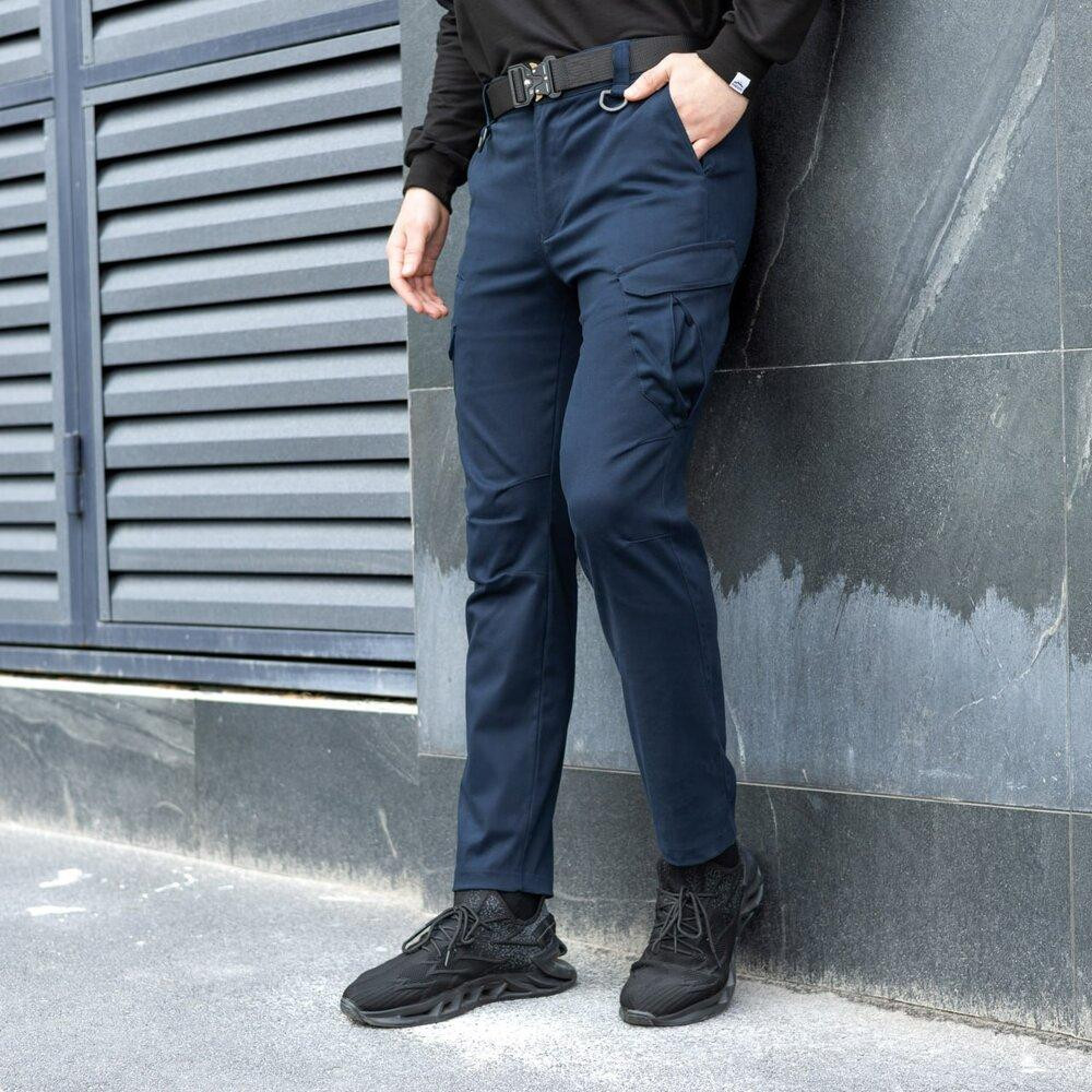 Штани тактичні темно-сині чоловічі M Pobedov Tactical V2 Київ - фото 2