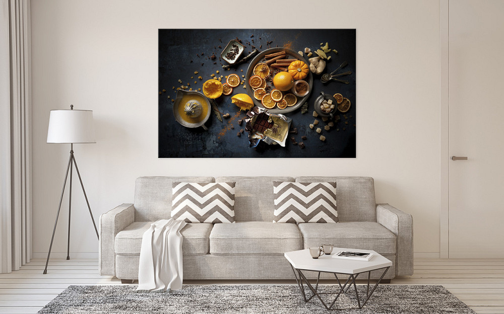 Картина полотно у вітальню / спальню   Апельсиновий бум     MLP_143  ( 60х30см ) 80x120 см Київ - фото 2