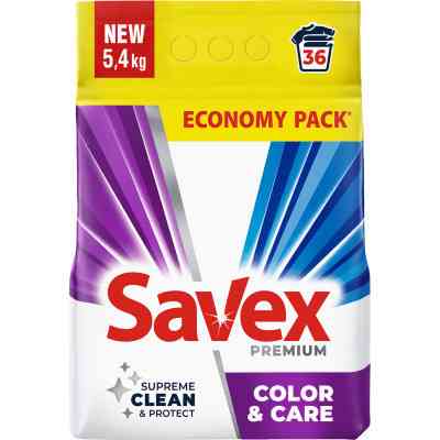 Стиральный порошок Savex Premium Color & Care 5.4 кг (3800024047947) Винница