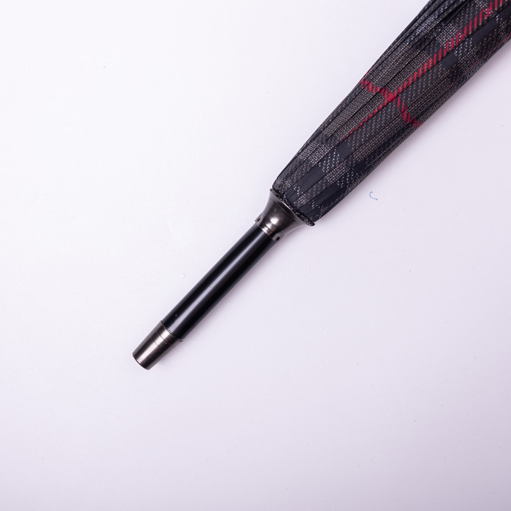 Класична парасолька-тростина напівавтомат з поліестеру 16 спиць діаметр 117 см Сірий HP-23-4G Коломыя - изображение 4