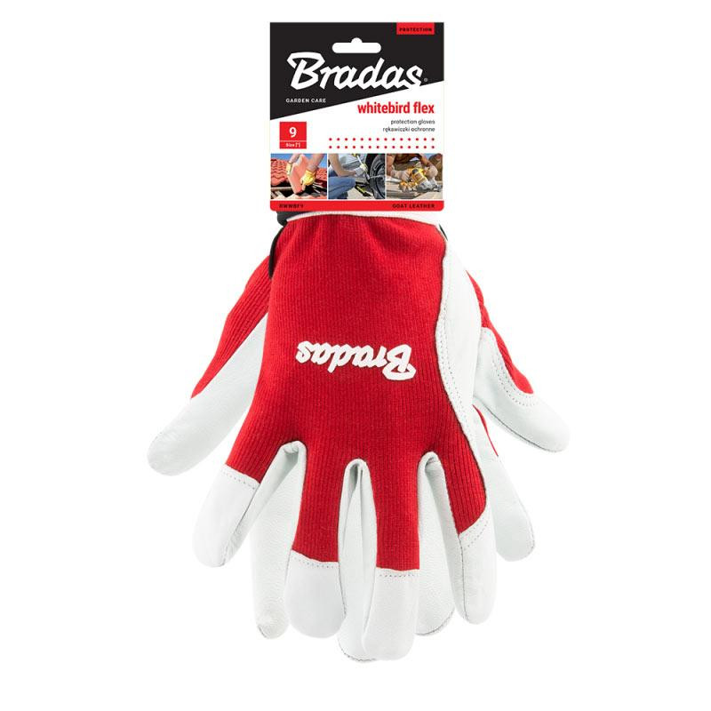 Шкіряні захисні рукавички WHITEBIRD FLEX, блістер, розмір 9, RWWBF9 Київ - фото 2