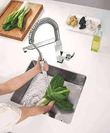 Змішувач для кухні з гнучким виливом Grohe Eurocube   ( 31395000 ) 38692 Харьков