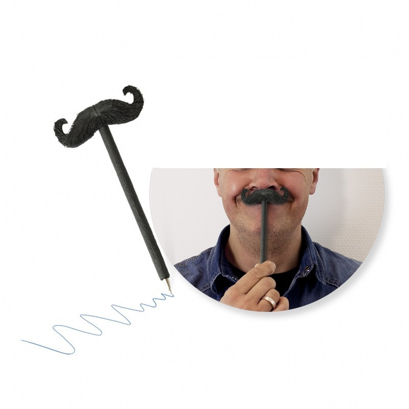 Ручка кулькова з вусами-гумкою Invotis "Mustache" Рівне - фото 2