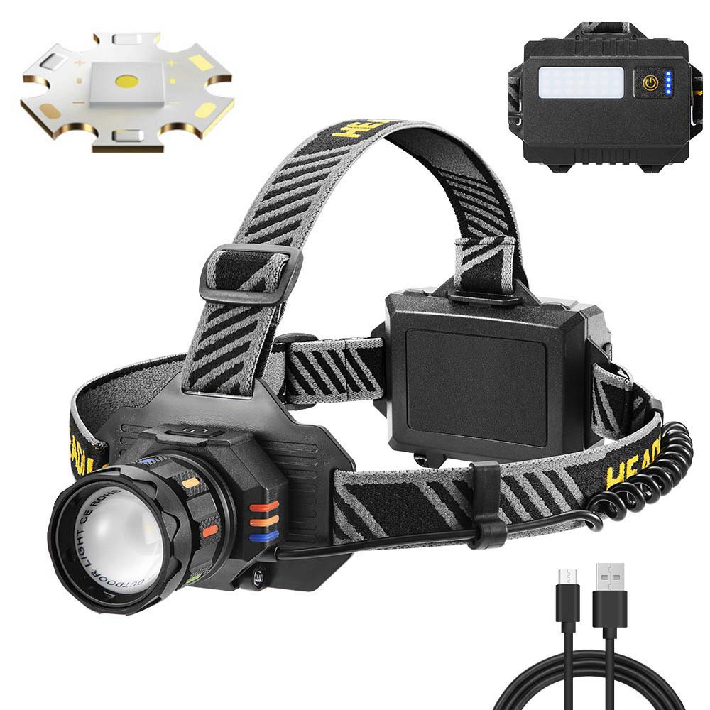 Ліхтар налобний BL-T701A-TG 3x18650 HL-20 Львів - фото 2