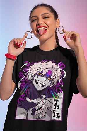 Футболка для хлопчика з аніме принтом Евіл Ейе Дандадан Ейе оверсайз (зріст від 165 до 180) Чорний AnimeJ0427m Дніпро