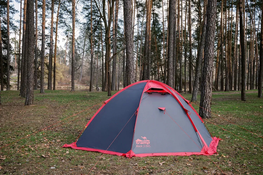 Палатка Tramp ROCK 3 (V2) серая Киев - изображение 3