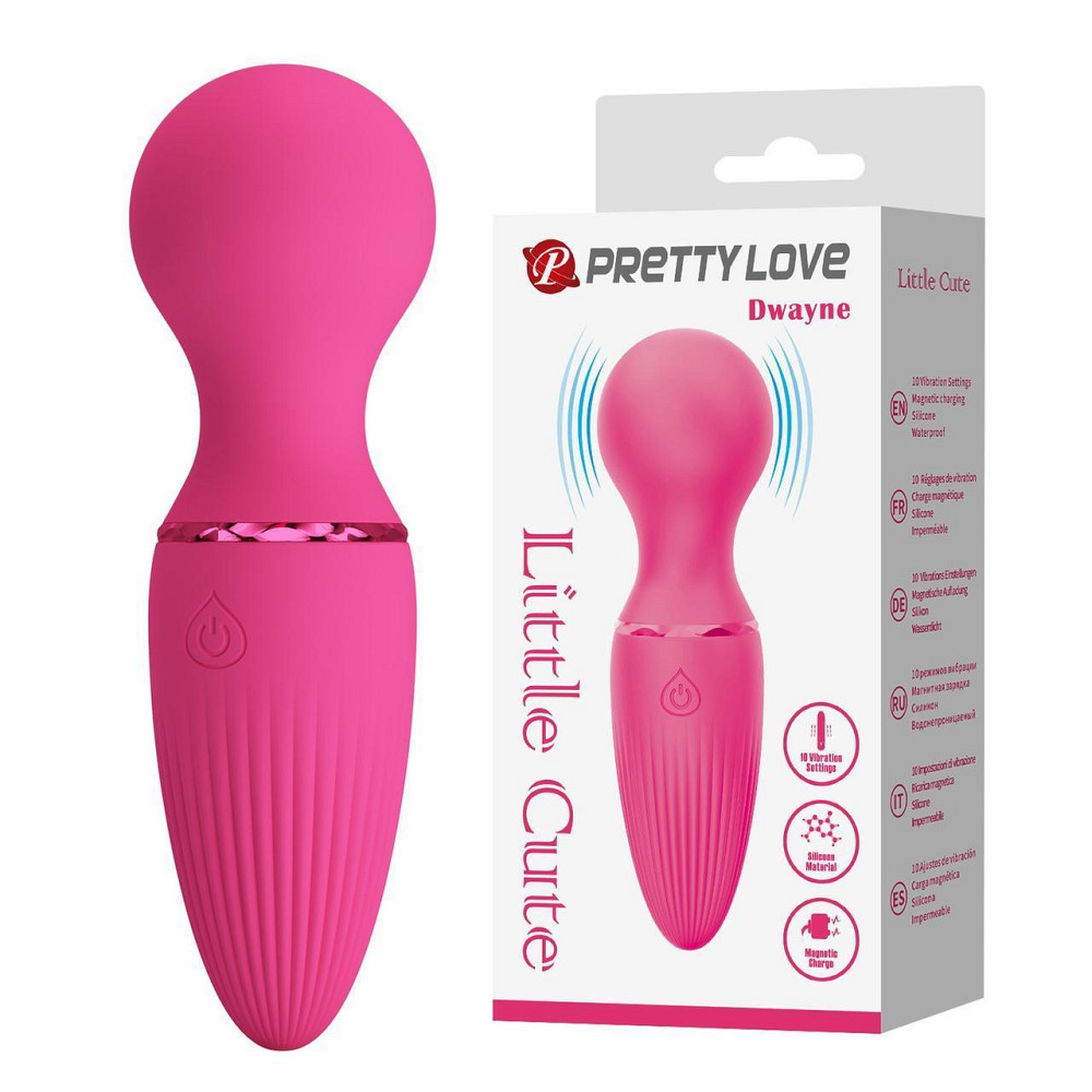Вибратор для клитора Pretty Love Dwayne мини-микрофон, розовый, 12 х 3.7 см Sex Aura Киев - изображение 1