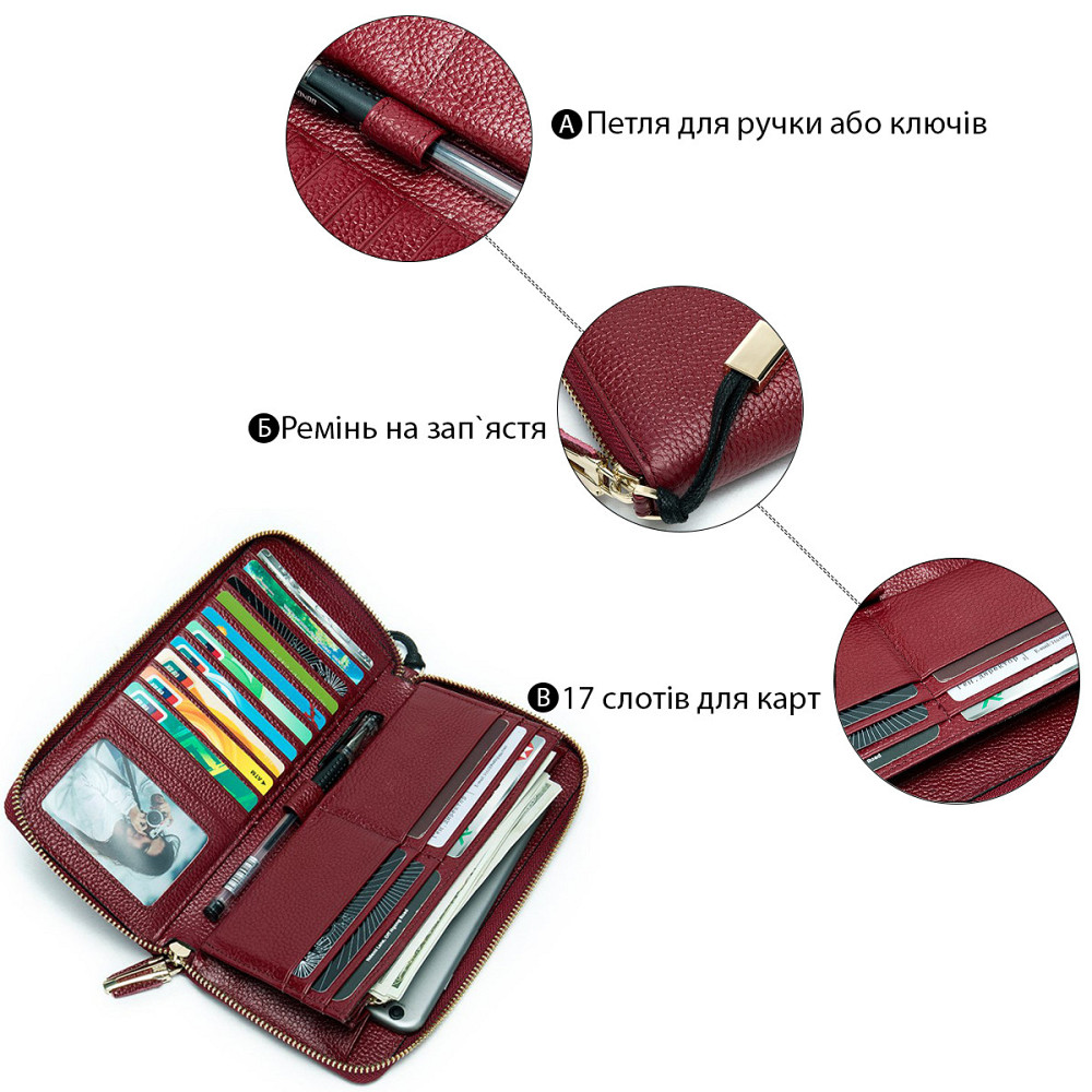 Клатч женский Красный (Vintage) Киев - изображение 18