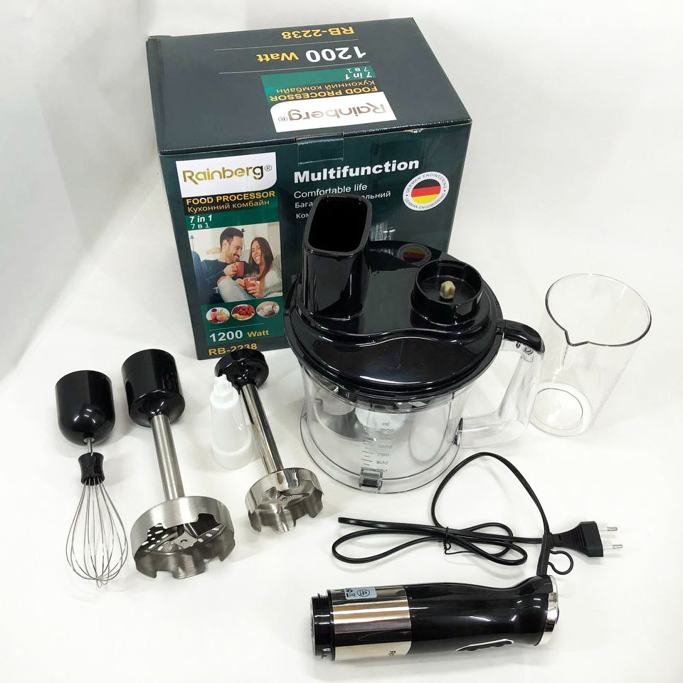 Хороший електричний блендер, Подрібнювач для кухні металевий, Багатофункціональний блендер TM-23 Івано-Франківськ - фото 6