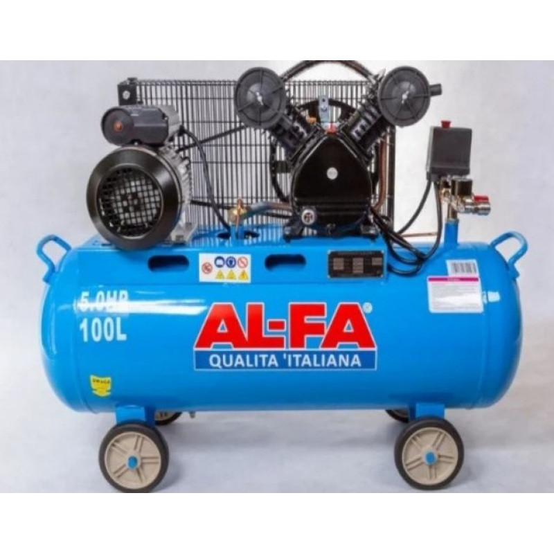 Масляный поршневой компрессор AL-FA ALC 100-2 : 100л, 3.8кВт, 10бар (ALC-100-2) Киев - изображение 2