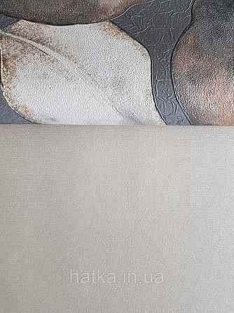 Обои виниловые на флизелиновой основе Rasch Incanto 1.06х10 однотонные тонкая полоска с глянцем бежевые Киев