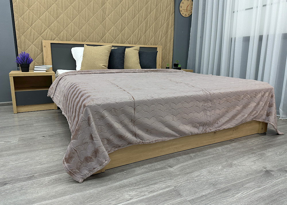 Плед-покривало 200х230 см (+-5см) Сірий (87-245) Київ - фото 4