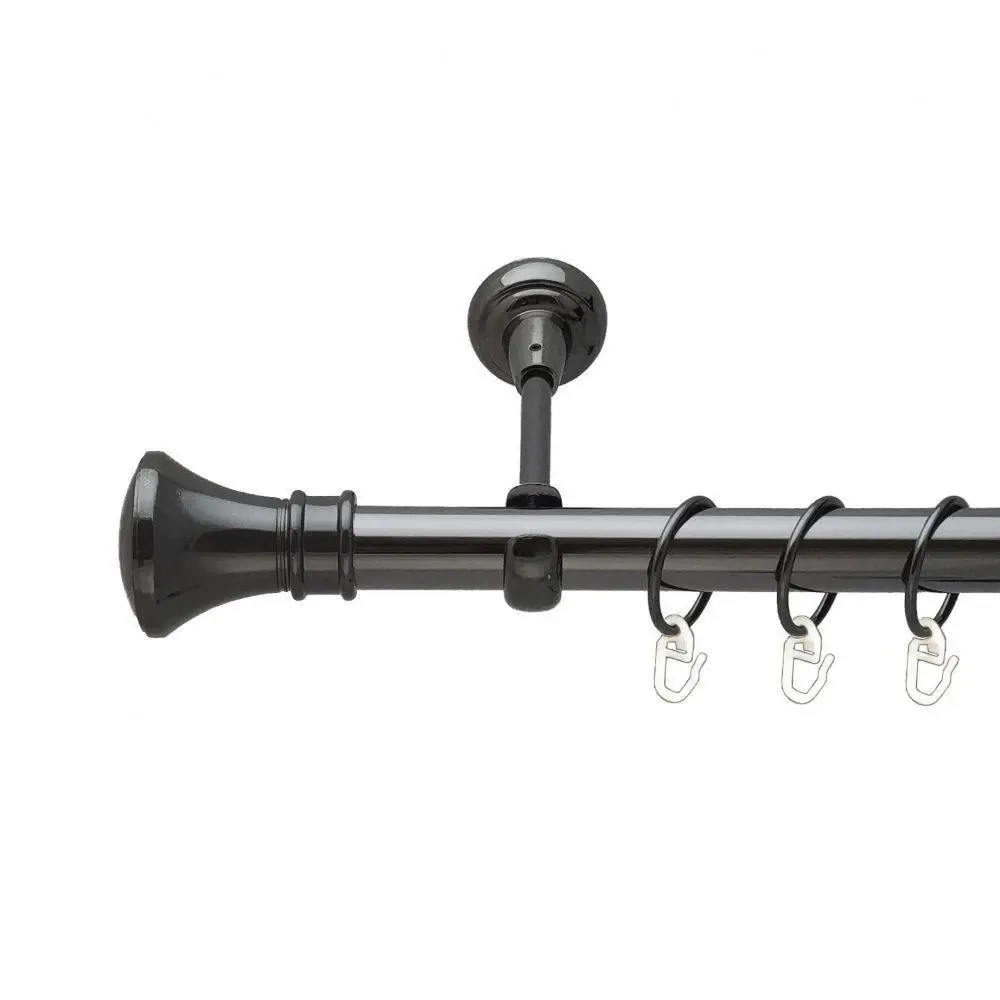 Карниз Orvit Люксор металевий однорядний відкритий Онікс 25 мм 160 см (6706562) Львів - фото 1