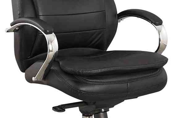 Крісло поворотне Q-154 чорна екошкіра Дніпро