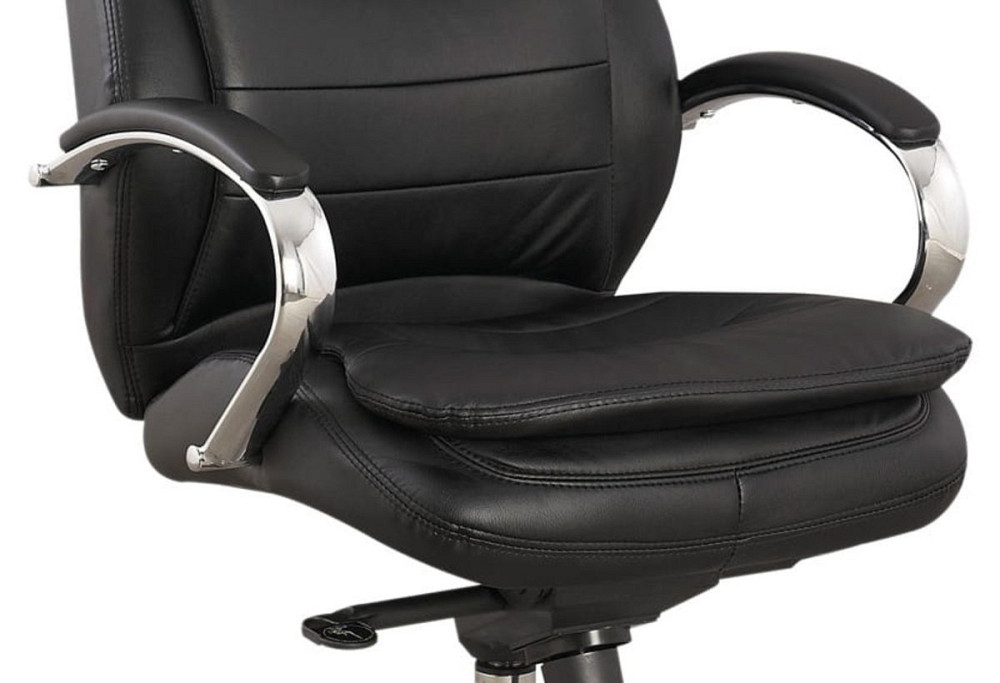Крісло поворотне Q-154 чорна екошкіра Дніпро - фото 4