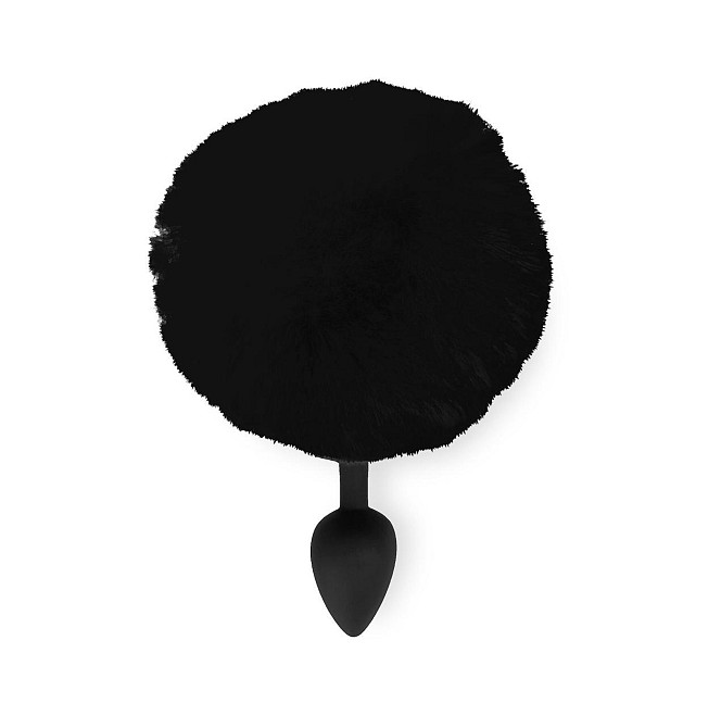 Силиконовая анальная пробка М Art of Sex - Silicone Bunny Tails Butt plug Black, диаметр 3,5 см Sex Aura Киев - изображение 2