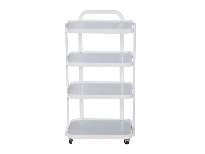 Візок косметологічний 6702, 4 полиці, скло Київ - фото 2